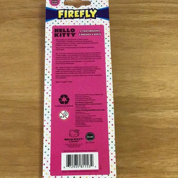 Firefly 3 Pack Hello Kitty Toothbrushes - Picture 7 of 9